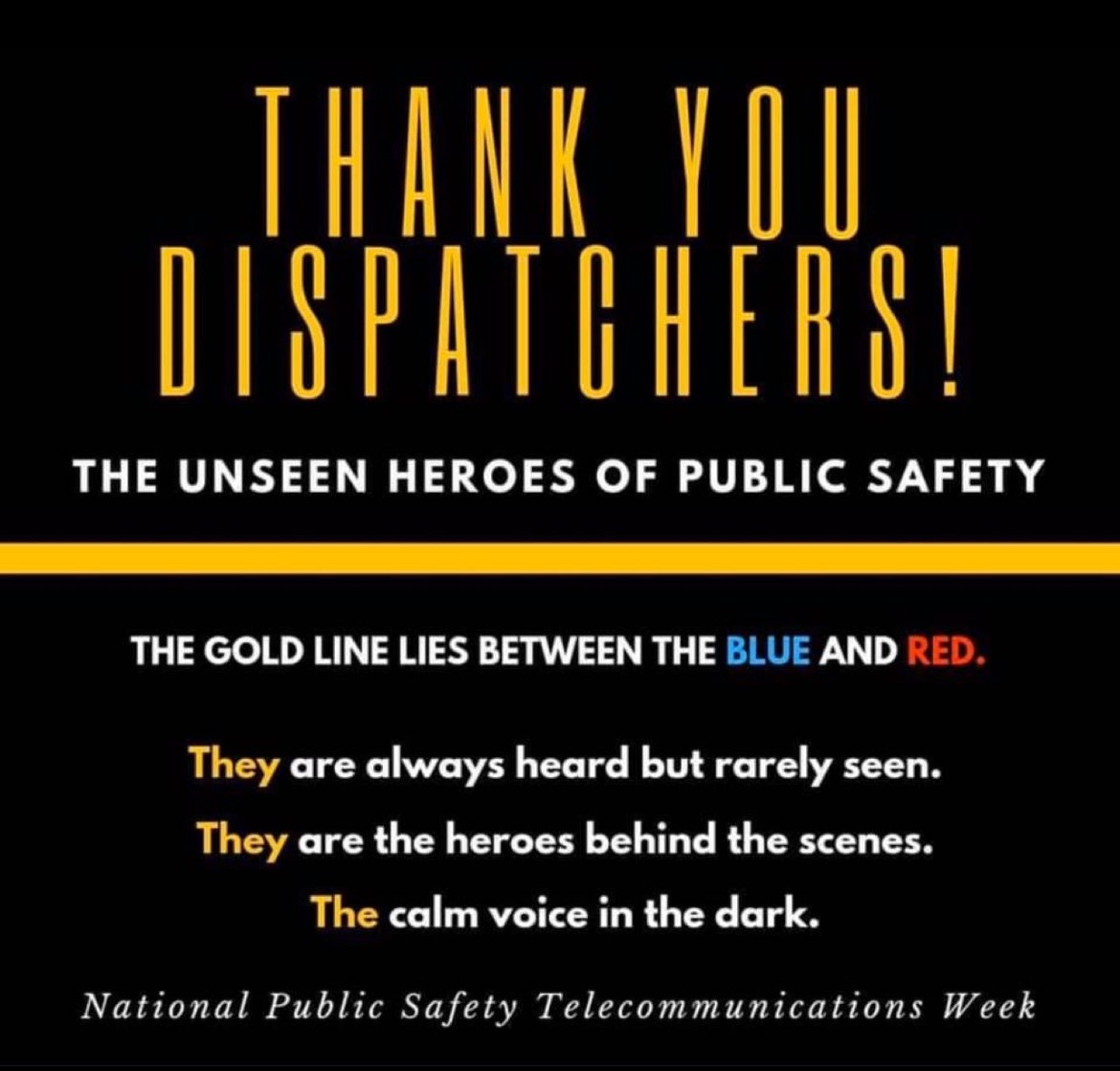 Public Safety Telecommunicator Week Graphic
